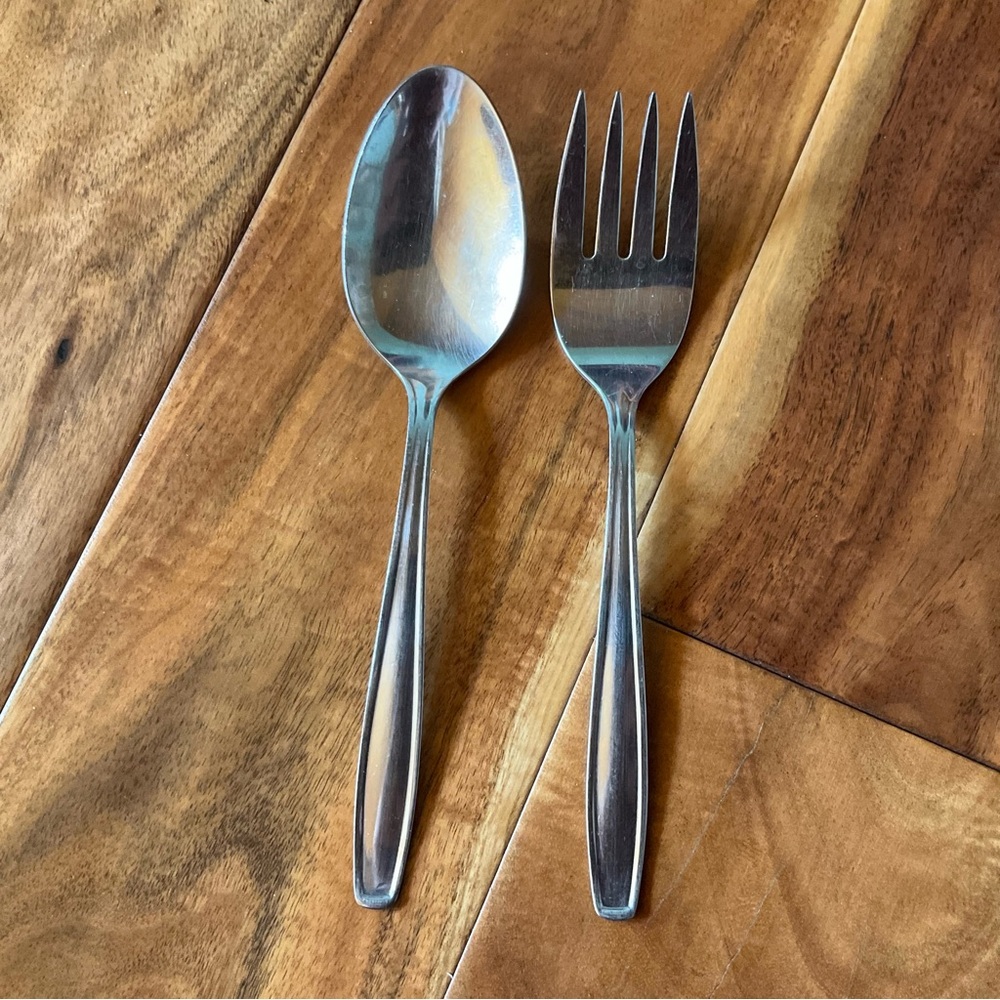 ✔️ Vintage Oneidacraft Vallarta Serving Spoon and Fork